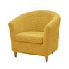 2pcs/set Jacquard Stretch Club Armchair Slipcover 1pc Barrel Tub Sofa Cover + 1pc Polar Fleece Couch Cover Furniture Protector