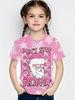 Cute Santa Claus Children's T-Shirt Christmas 3D Print Girl Short Sleeve T-Shirt Holiday Boys Clothes O-Neck Tees Tops Clothing