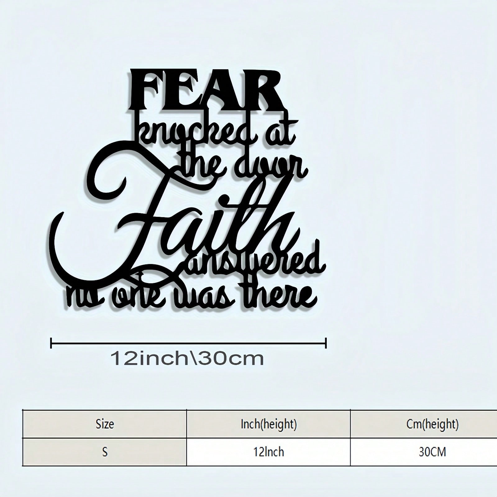 Inspirational Metal Wall Art Vintage Finish Motivational Quote Home Office Decor Halloween Gift 26x30