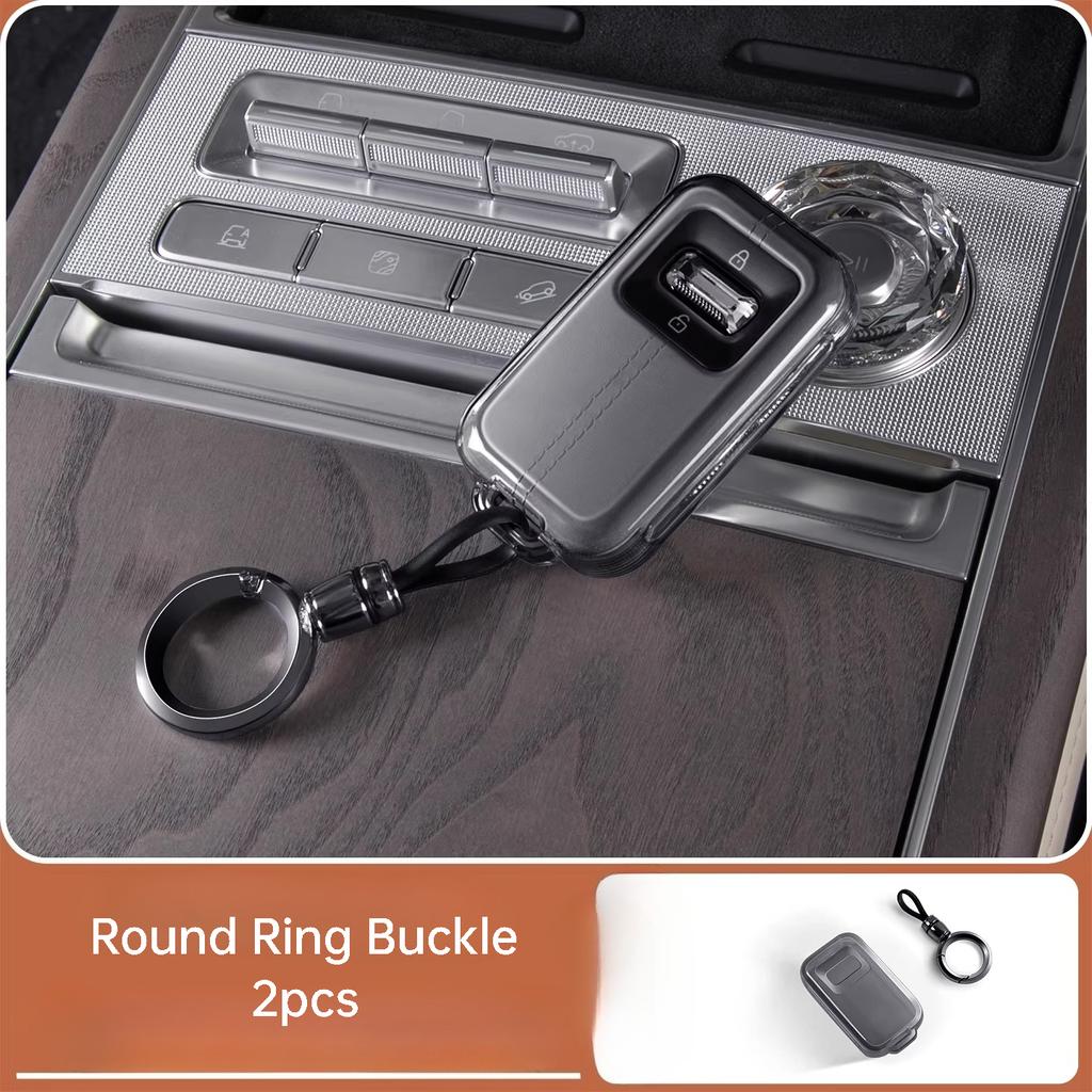 Per Zeekr 001 9X 2026 Custodia Trasparente in TPU per Chiave Auto Chiave Remota Cover Completa Guscio Protettivo Accessori Fibbia Chiave