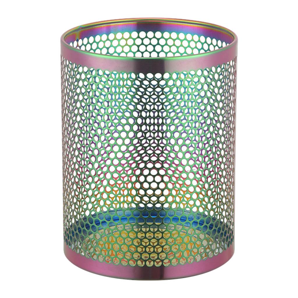 Stylový koš na papír z nerezové síťoviny pro moderní vzhled Velkokapacitní kovový zlatý odpadkový koš Iluzorní barva