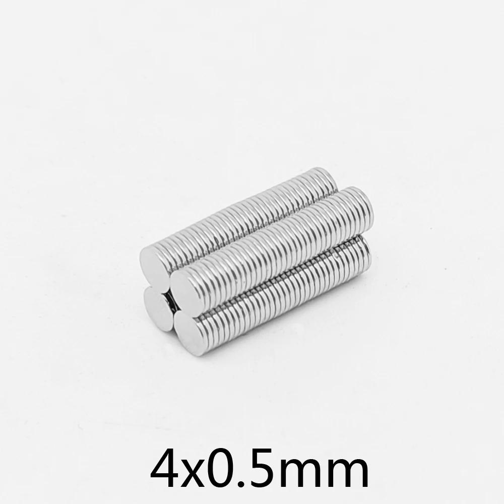 4x0.5 Mm Thin Neodymium Strong Magnet Permanent Small Round Magnet 4x0.5mm Powerful Magnetic Magnets Disc 4*0.5 Mm