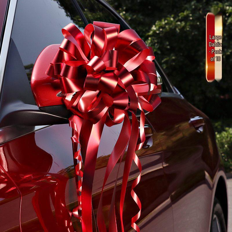 Wedding Car and Room Decor Set with Ribbons and Butterflies