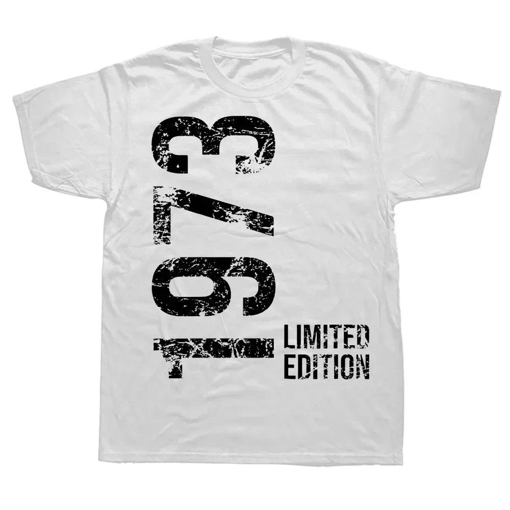 Новинка 50-е 50-е годы Ретро Винтаж 1973 Унисекс Футболки Графический Хлопок Уличная одежда Короткий рукав Подарки на День Рождения Летний Стиль Футболка Унисекс S