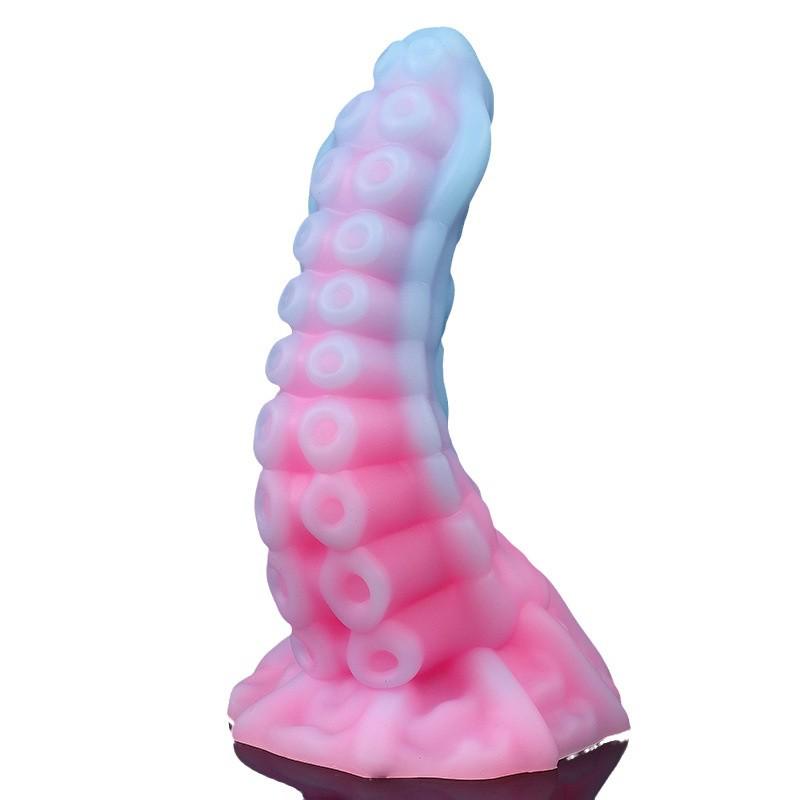 Luminous Octopus Anal Plug - Super Soft Silicone Suction Cup for Anal Stimulation