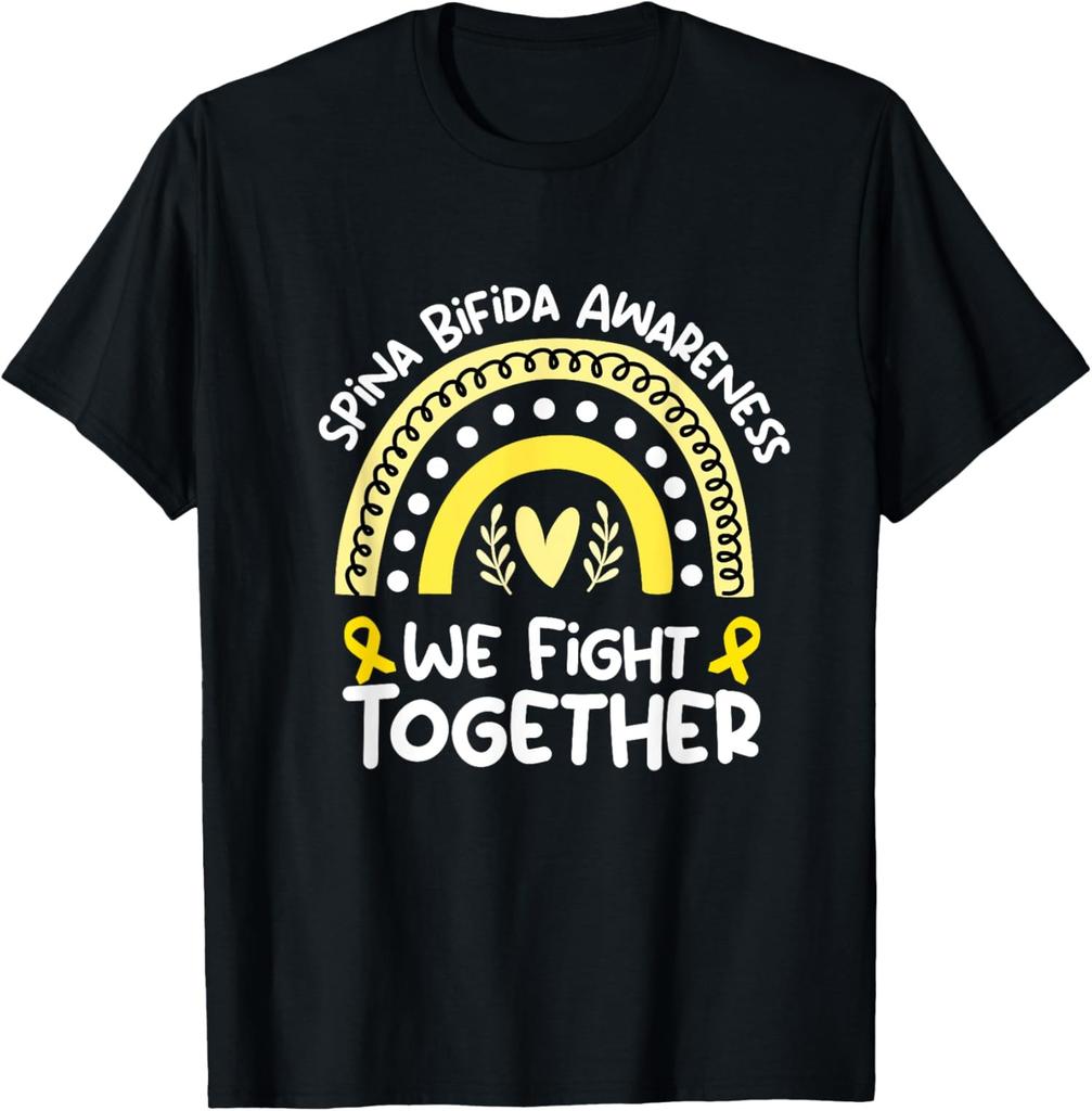 We Fight Together Spina Bifida Flag Awareness Unisex T-Shirt