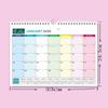 Holidays Marked Wall Calendar Thick Paper Hanging Calendar Colorful English Calendar  Home