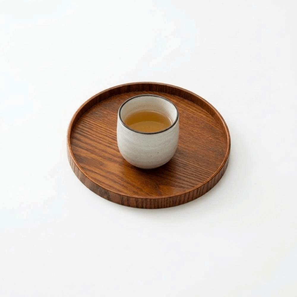 Solid Storage Tray Round Serving Tray Elegant Snack Tray Living Room