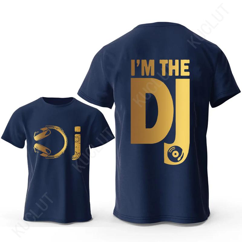 DJ Headphone Print T Shirts Turntablist Graphic Men Streetwear Short Sleeve Tees Recorded Music Gifts Tee T-shirt Male Clothing