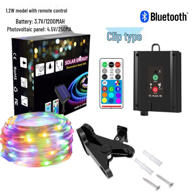 Nu Feng Solar Powered 60-LED String Lights with Remote