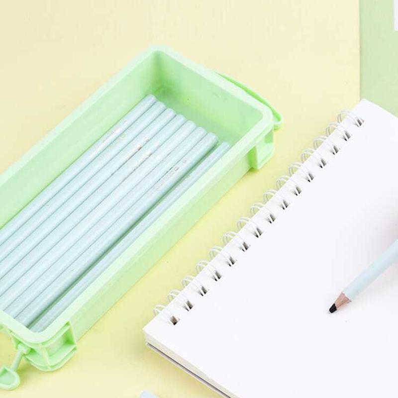 Pencil Stationery Box Child Case Cases Plastic Organizer For Desk Colored Holder