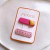 Korean-Style Cute Heart Fabric Hair Clip for Girls, Handmade and Gentle On Hair