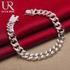 925 Sterling Silver 8-chain Bracelet Fashionable Wedding Jewelry