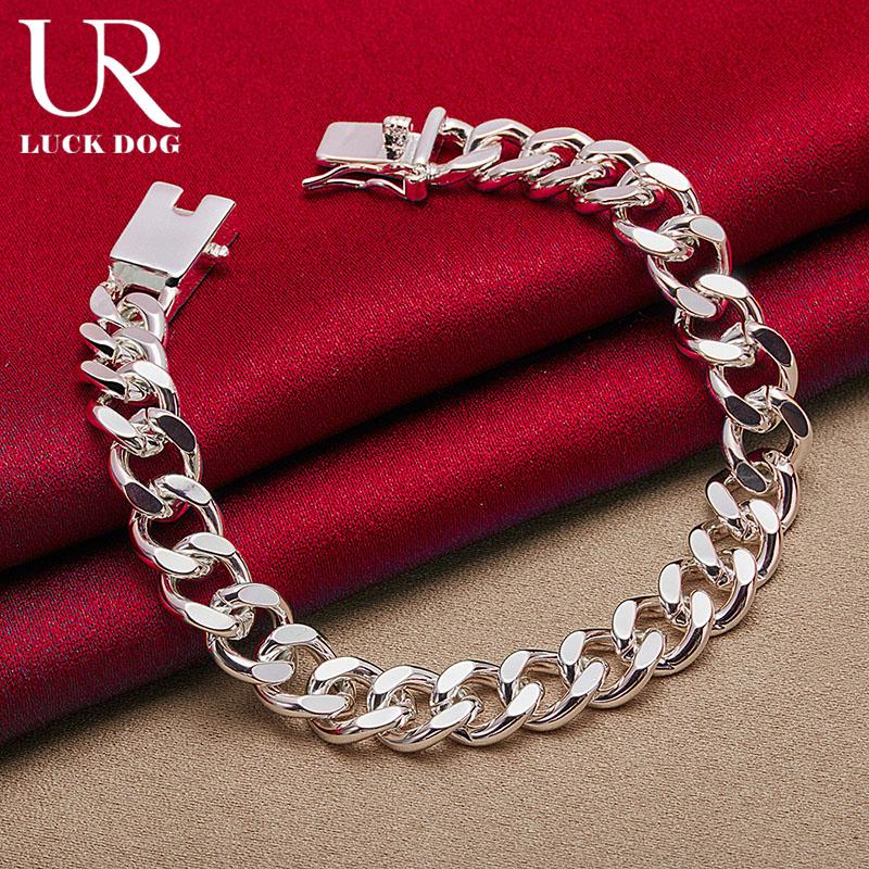 925 Sterling Silver 8-chain Bracelet Fashionable Wedding Jewelry