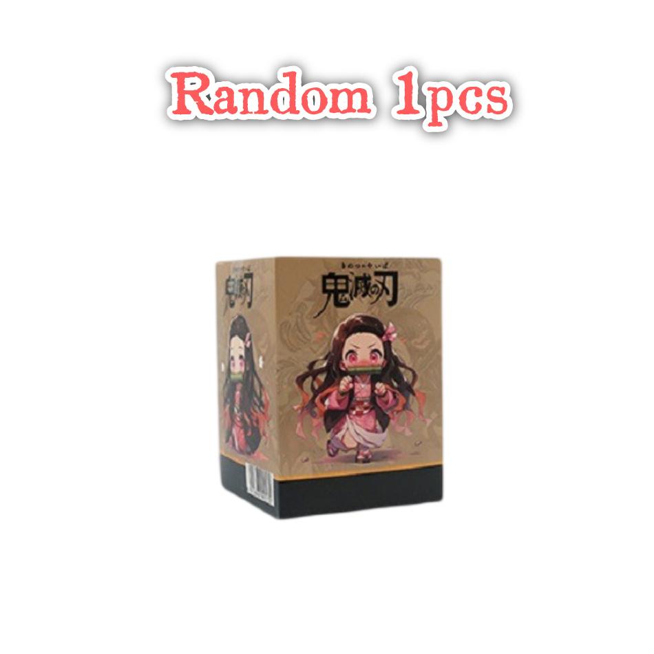 6Styles  Anime Peripheral Qversion  Figurine Kamado Nezuko Cute Style Plaything Figurine Ornament Surprise Present Box