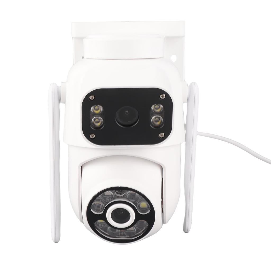 3MP+3MP Wireless Security Camera Dual Lens Wall Mount Smart WiFi Camera Full Color Night Vision 2 Way Audio Motion
