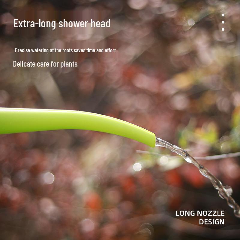 Creative Long Spout Plastic Watering Can with Sprinkler for Gardening