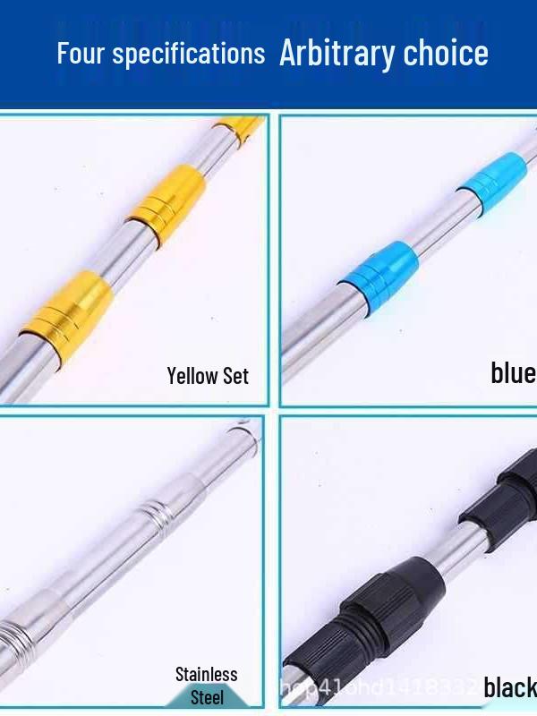 10m Stainless Steel Telescopic Pole for Fruit Picking, Ground Insert, Bird Deterrent, and Net Use