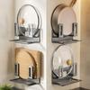 Practical Carbon Steel Pot Lid Holder Punch Free Wall Mounted Sink Drain Racks Space Saving Cutting Board Storage Rack Kitchen