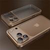 Luxury Original Matte Clear Frosted Phone Case For iPhone 17 16 15 14 13 12 Pro Max Air Glass Lens Film Shockproof Hard PC Cover