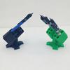 3D Printed Missiles Launcher Pen Holder, Rocket Launcher Pencil Cup for Desk, Multi-compartments Stationery Organizer Box for Home Office Classroom