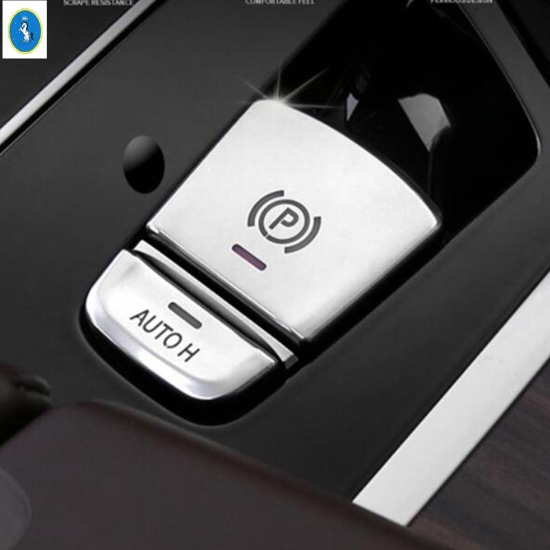 Fit For BMW 5 Series G30 530I 2017 - Electrical Park Handbrake P Stalls / Auto Hold Button Cover Trim Interior Accessories