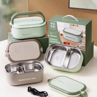 New 304 Stainless Steel Electric Lunch Box - 220V Water-Free Constant Temperature Heating Portable Bento Box