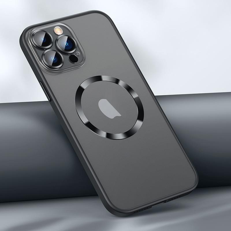 Glass Lens Magnetic Wireless Charging Case For iPhone 14 Plus 13 Pro MAX 12 Candy Color Silicon Bumper PC Transparent Cover