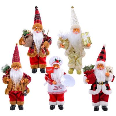 Dekor Neujahrswaren Weihnachtsmann Weihnachtspuppe Heimdekoration Frohe Weihnachten Kindergeschenk