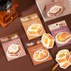 30Pcs Bread Toast Theme Simulation Food Sticky Notes Cute Gourmet Style Journal Message Memo Pads