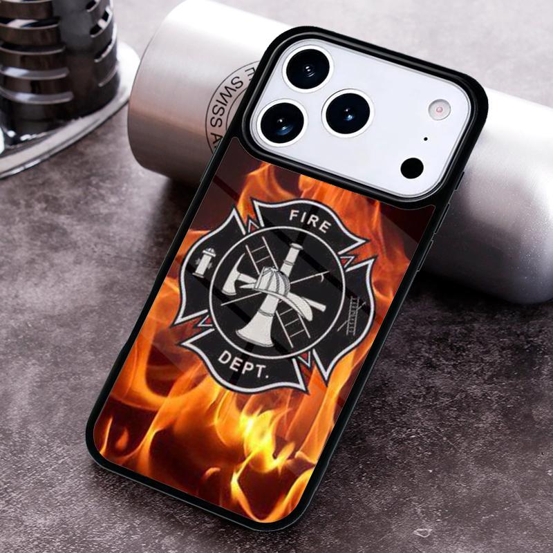 Firefighter Fire Department Fireman Phone Case for iPhone 17 16 15 Pro Max Air 14 13 12 11 Plus Shockproof Cover