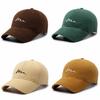 Minimalist Korean Style Embroidered Mesh Baseball Hat With Curved Brim For Sunshade And Daily Use