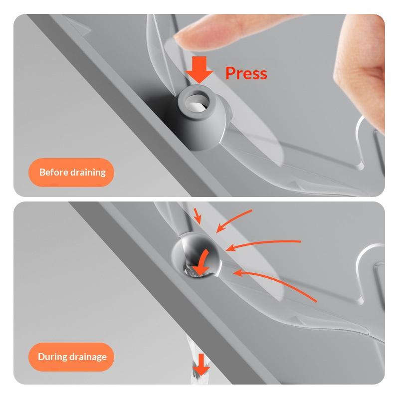 Kitchen Sink Mat, Cabinet Protection Mat, Silicone, Tray, 86.4x55.8cm