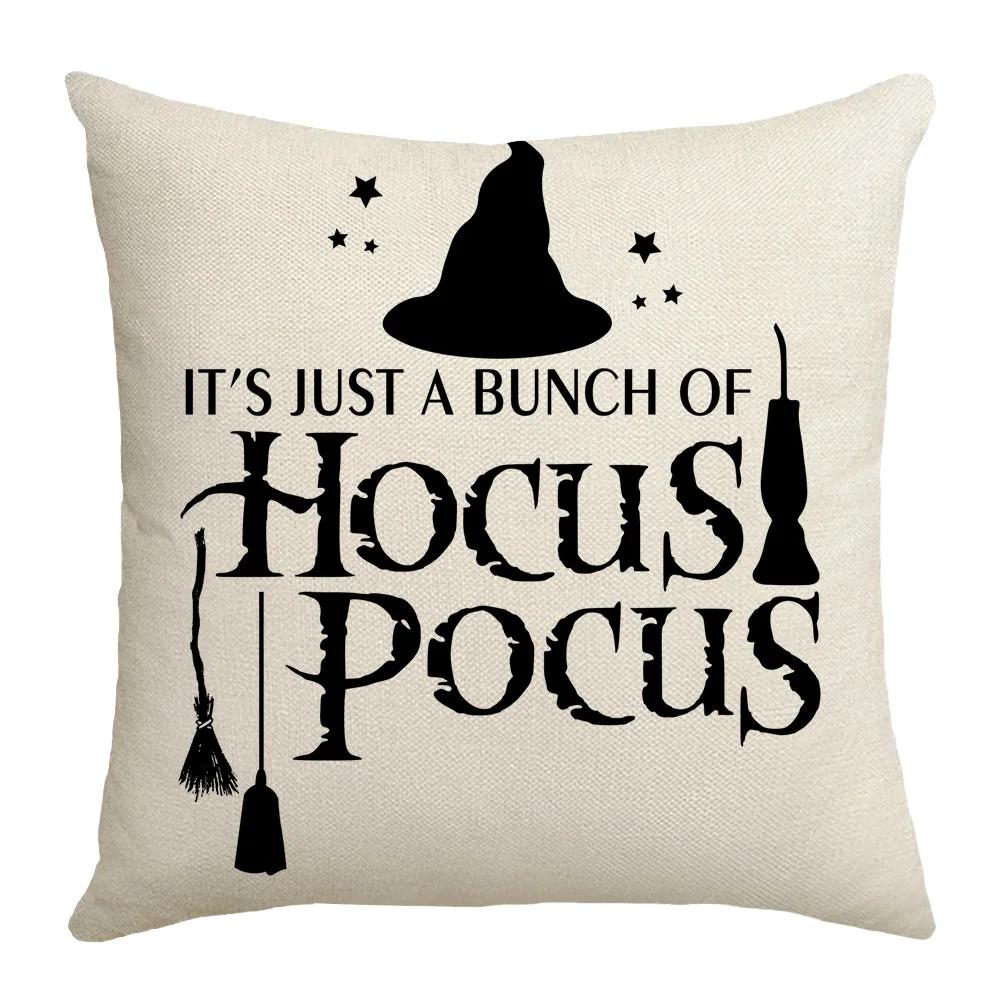 Pumpkin Ghost Print Pillowcase Halloween Decorations Couch Cushion Cover Home Decor Pillow Cover Cojines Decorativos Para Sofá