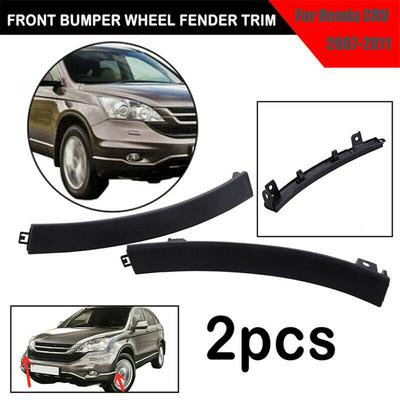 Nouvelle Paire Noir Plastique Pare-chocs Avant Aile de Roue Moulure Garniture Pour Honda CRV 2007-11