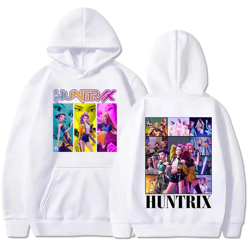 Movie KPop Demon Hunters Huntrix Hoodies Fashion Hip Hop Hooded Sweatshirts Men Women Clothes Long Sleeve Pullover Unsiex Outfit