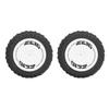 2Pcs Rubber RC Car Rear Tires Rear RC Wheels Tires Set for WLtoys 124007 Remote Control Car
