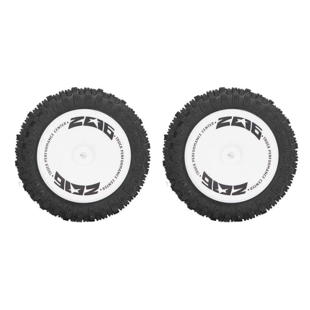 2Pcs Rubber RC Car Rear Tires Rear RC Wheels Tires Set for WLtoys 124007 Remote Control Car