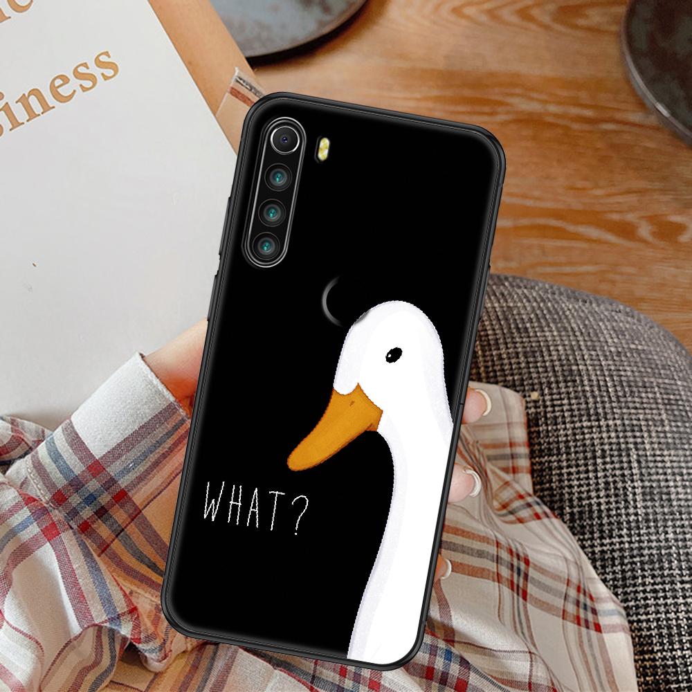 

Untitled Goose Duck Game Phone Case для Xiaomi Redmi Note 7 8 9 10 7A 8T 9A 9T 9S 10S Pro чорний модний чохол із красивою задньою стороною Redmi 8