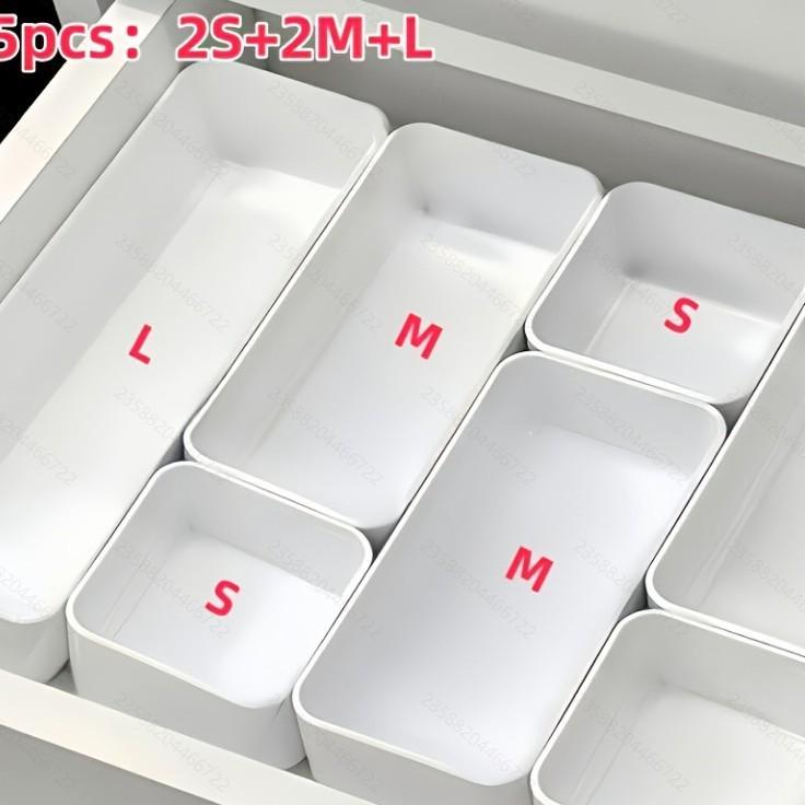Multi-Compartment Drawer Organizer for Desk and Cosmetics