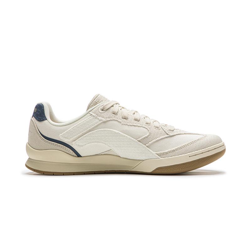 Li Ning Moon White Retro Skateboard Shoes Men's Low Top Ecru/Pearl White AGCW049-2