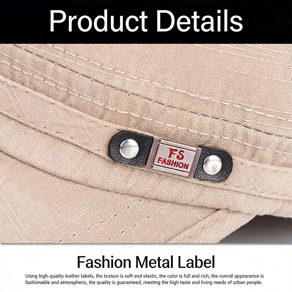Anti-UV Baseball Cap Cotton Sun Hat Fashion Flat Top Hat Men Women