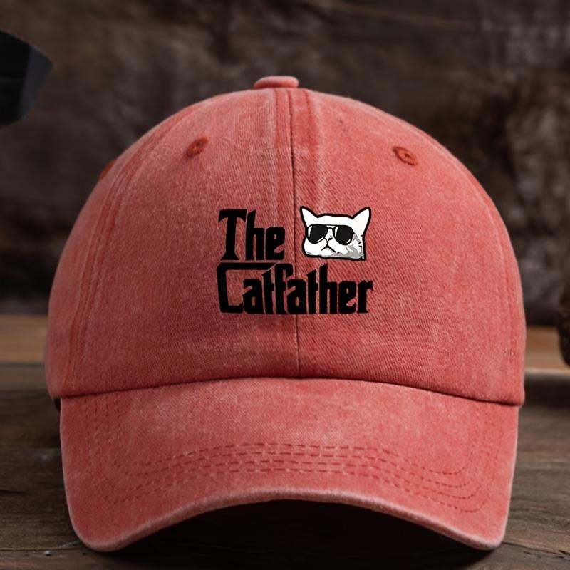 Alphabet Cat Fun Printed Baseball Hat Men's and Women's Fashion Versatile Outdoor Trendy Hat