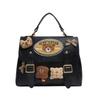 Schoolbag Korean version backpack bag women's American retro handbag 1011 spring new cute letter bear casual bag women