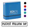 Printtoo Please Follow Up Self Inking Rubber Stamp Pre-Inked Office Stamp- Home Office Business Stationery, Black- 42 x 9
