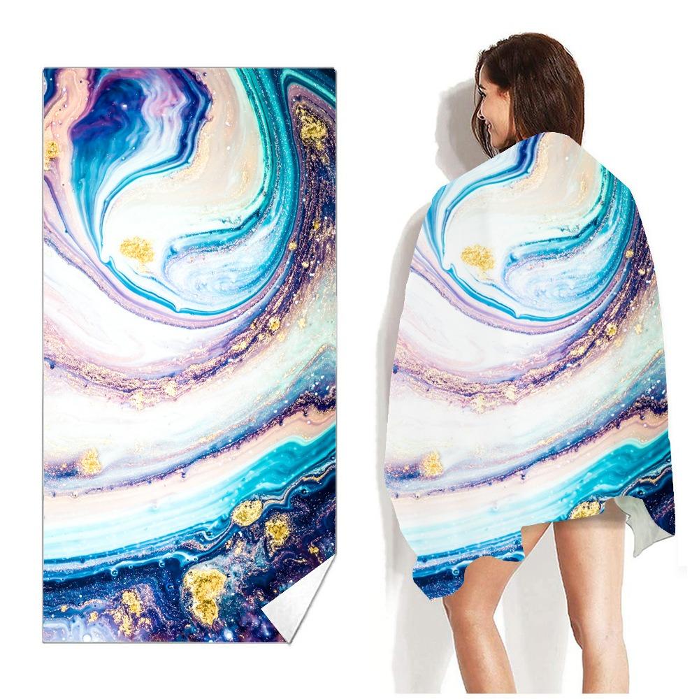 Tropisches Aloha Sommer Strandtuch Polyester Schnelltrocknend Sandfrei Schwimmbad Badehandtuch Für Damen Mädchen Pool Surfen Reise Urlaub