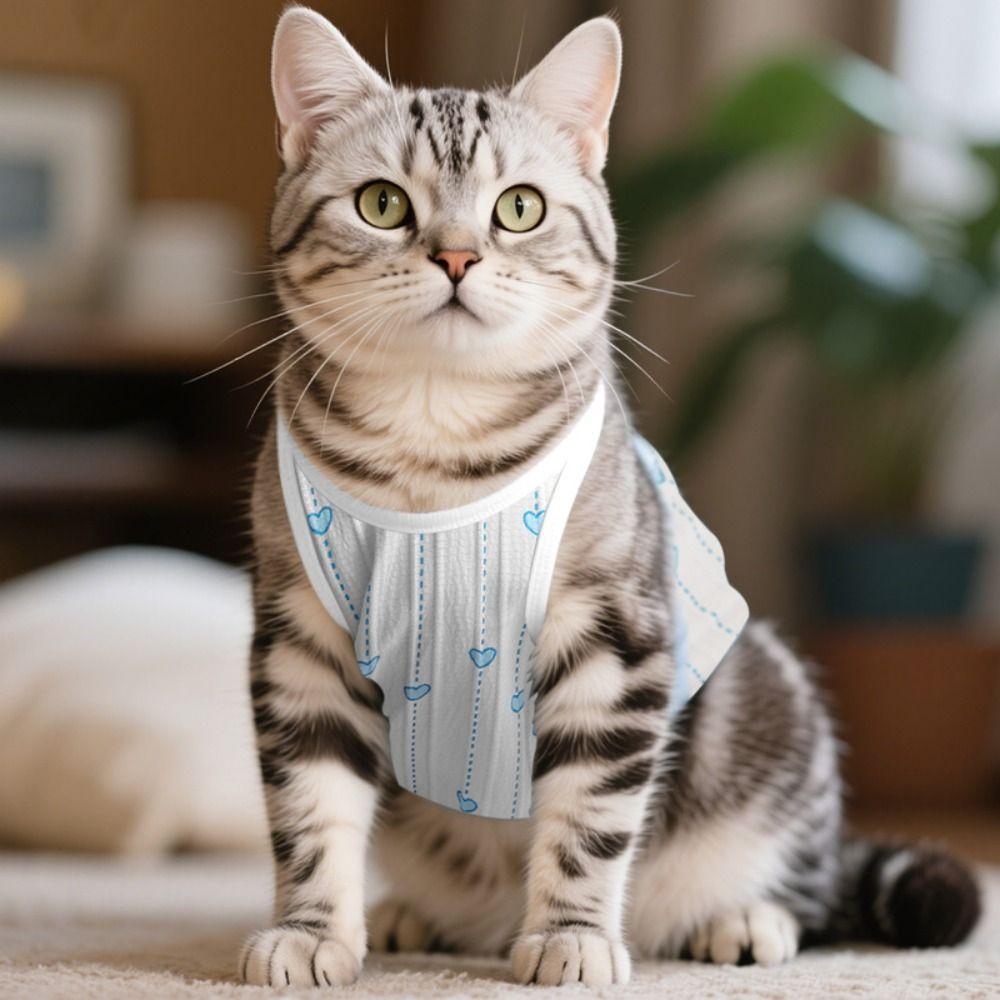 Breathable Fabric Pet Sterilization Suit Soft Material Cat Protective Vest Postpartum Care
