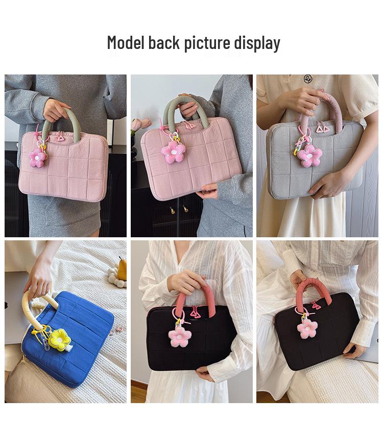 Korean Style Laptop Bag: Women's Office Commuter Tote for Tablets and iPads