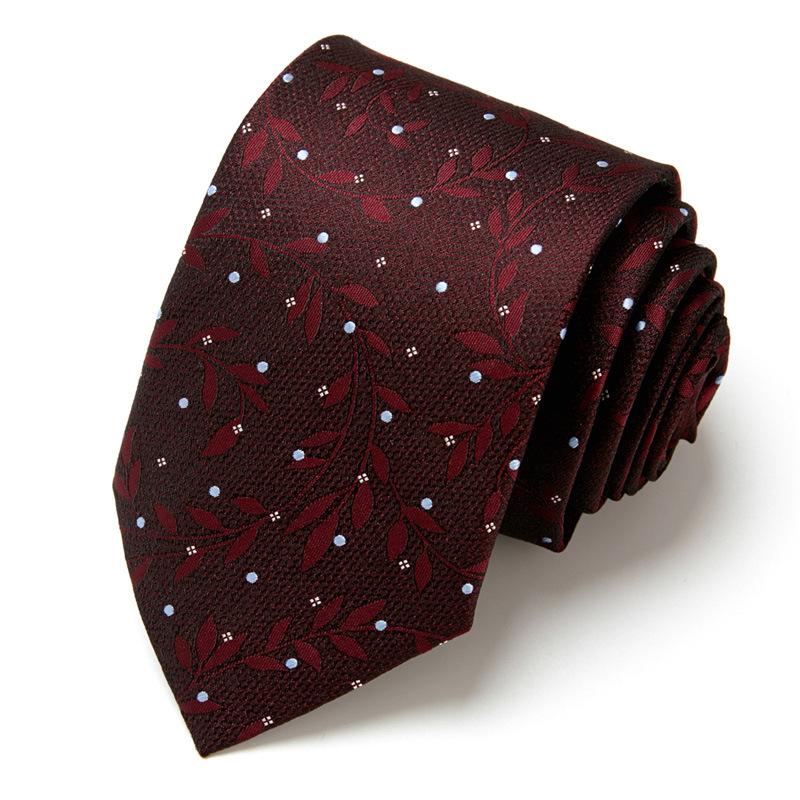 Men'S Business Tie Hand-Typed Professional Dress Interview Tie Men'S Polyester Silk