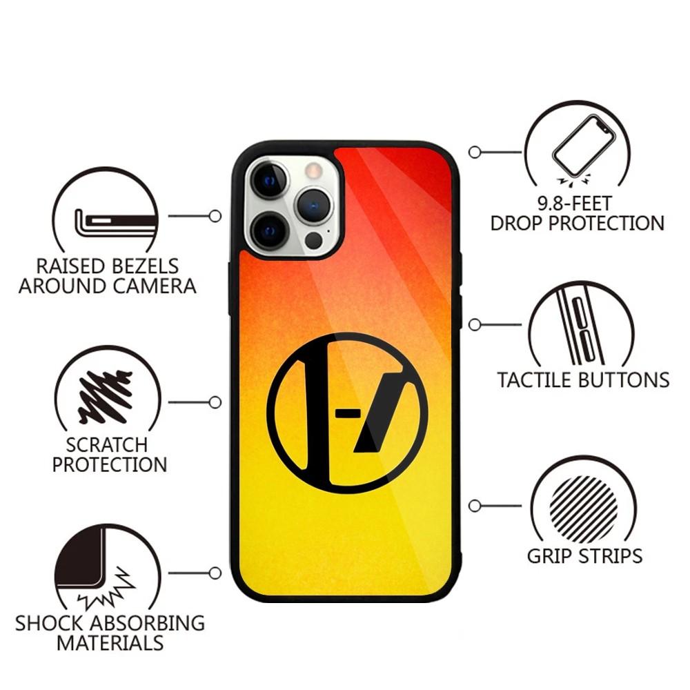 T-Twenty one pilots Phone Case For iPhone 15,14,13,12,11,Plus,Pro,Max Mini Magsafe Magnetic Wireless Charging